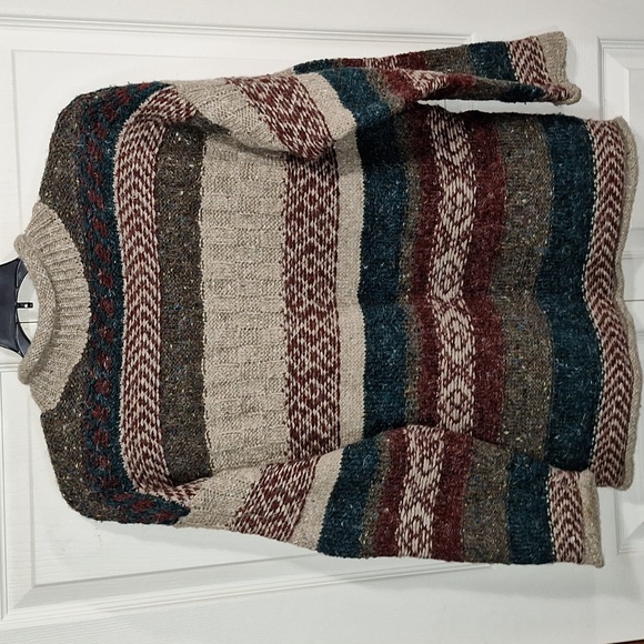 Vintage True Mark wool blend pullover long sleeve v-neck sweater - M - Picture 5 of 8